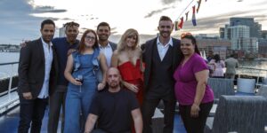 gruppo in posa sul ponte